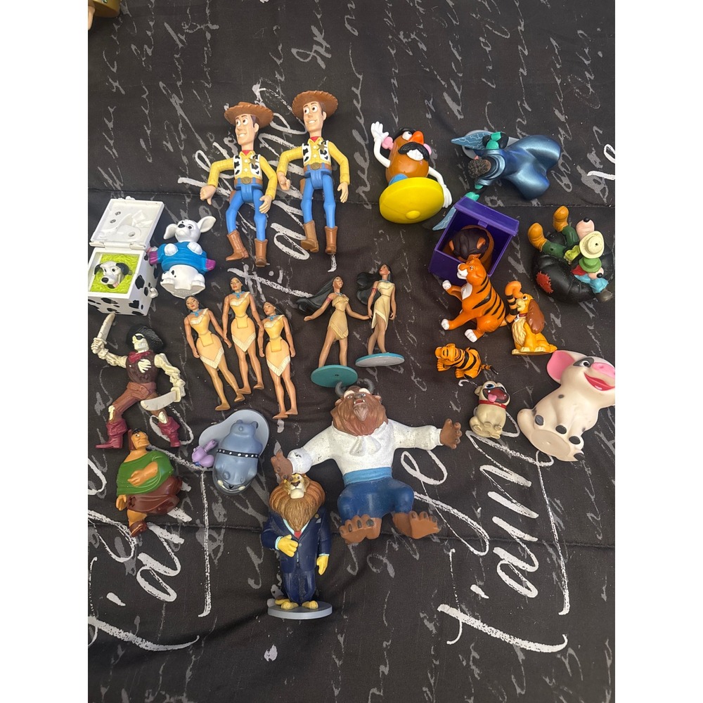 Disney Character Figure‎ Lot Woody Pocahontas Beast Pua Lion King 101 Dalmatians